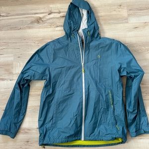 Mountain Hardwear Teal Rain Coat